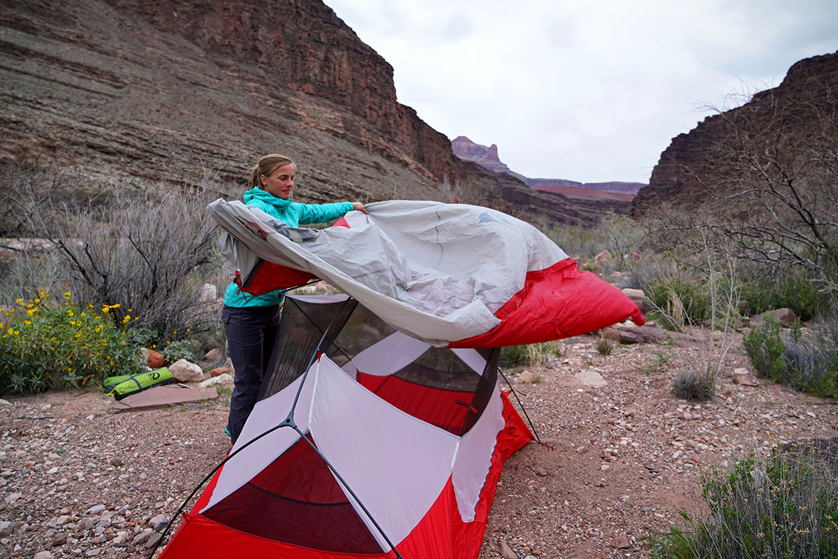 MSR Hubba Hubba NX backpacking tent (double walled rain fly)